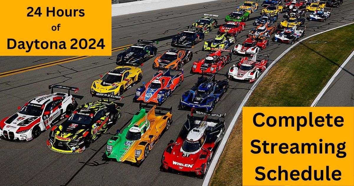 Rolex 24 Hours of Daytona 2024 TV Schedule