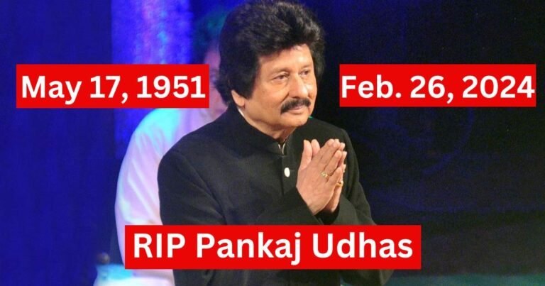 Pankaj Udhas Biography Family, Net Worth